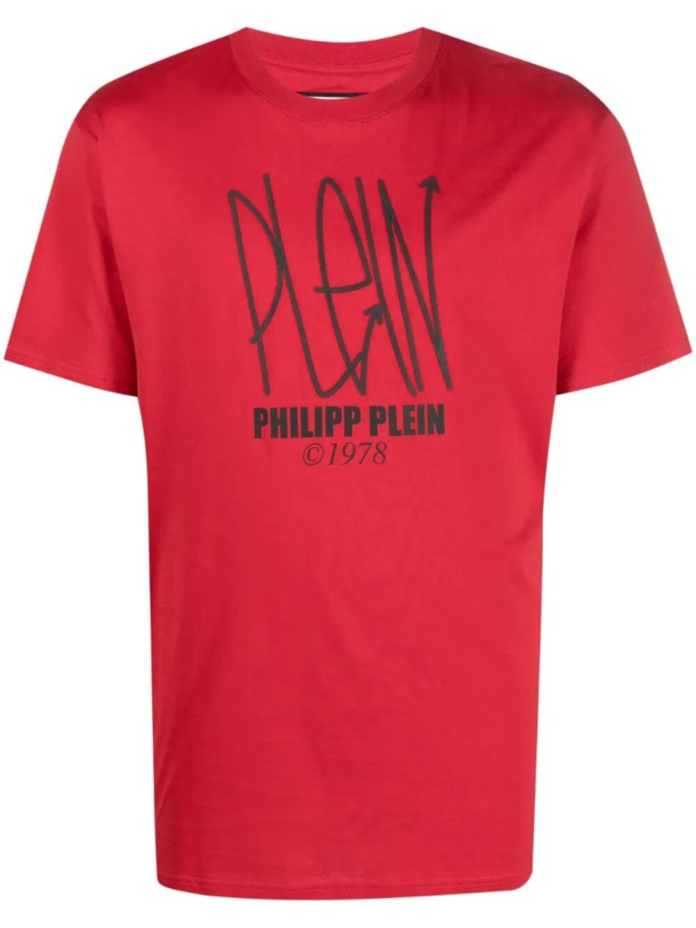 NWT PHILIPP PLEIN Skull short-sleeved T-shirt Red/Black Size XXL